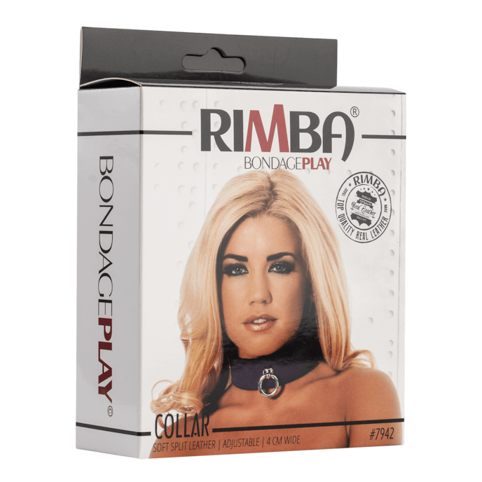 collier-en-cuir-avec-o-ring-Noir-Violet-4