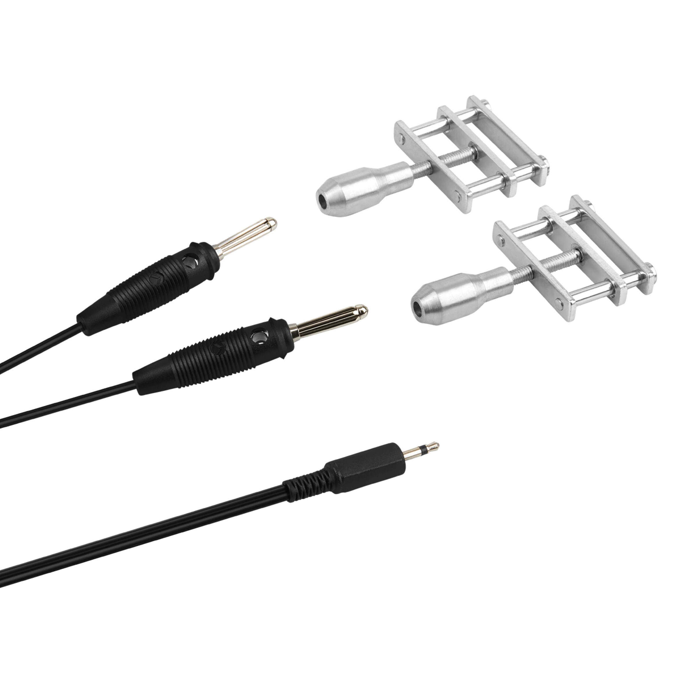 pinces-pour-électrostimulation-Argent-Noir-4