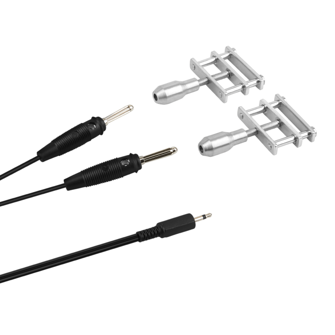 pinces-pour-électrostimulation-Argent-Noir-4