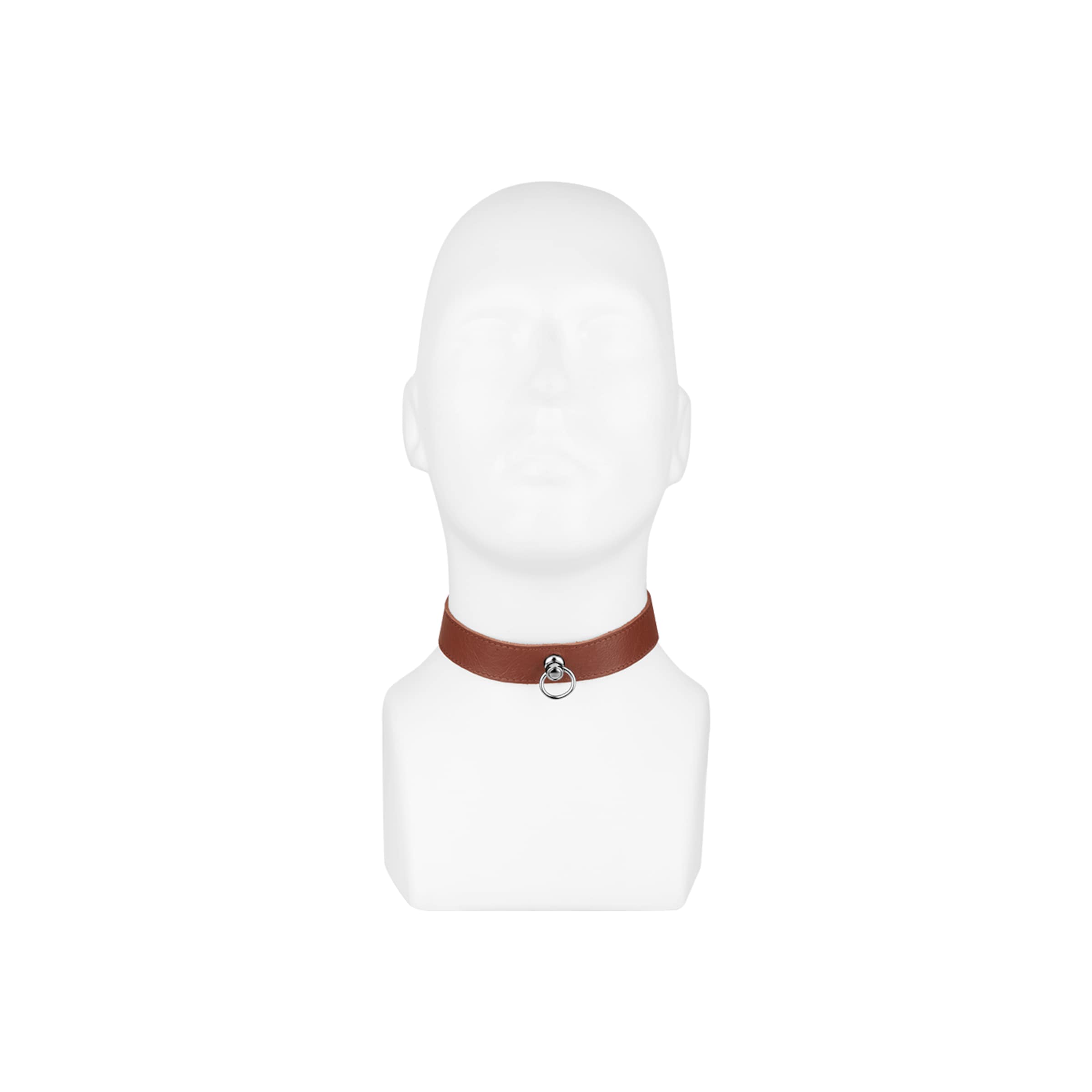 collier-en-cuir-s/m-Brun-4