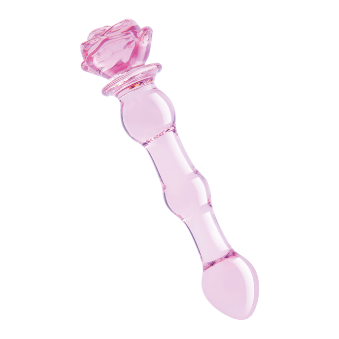 glaze-glass---rosebud-beaded-dildo-20-cm-Pink-1