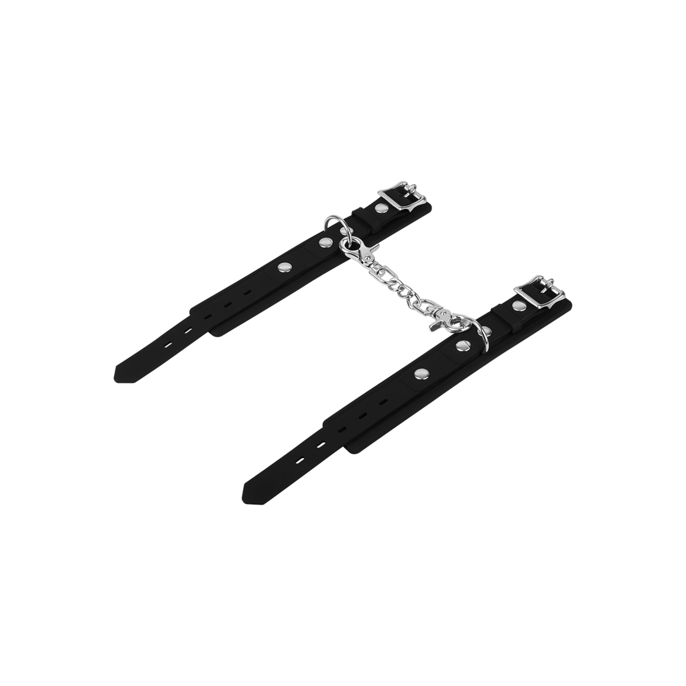 schmale-fesseln-mit-karabinerhaken-Schwarz-Silber-5