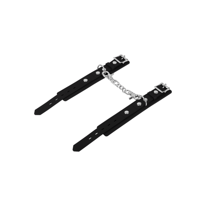 entraves-étroites-avec-mousquetons-Argent-Noir-5