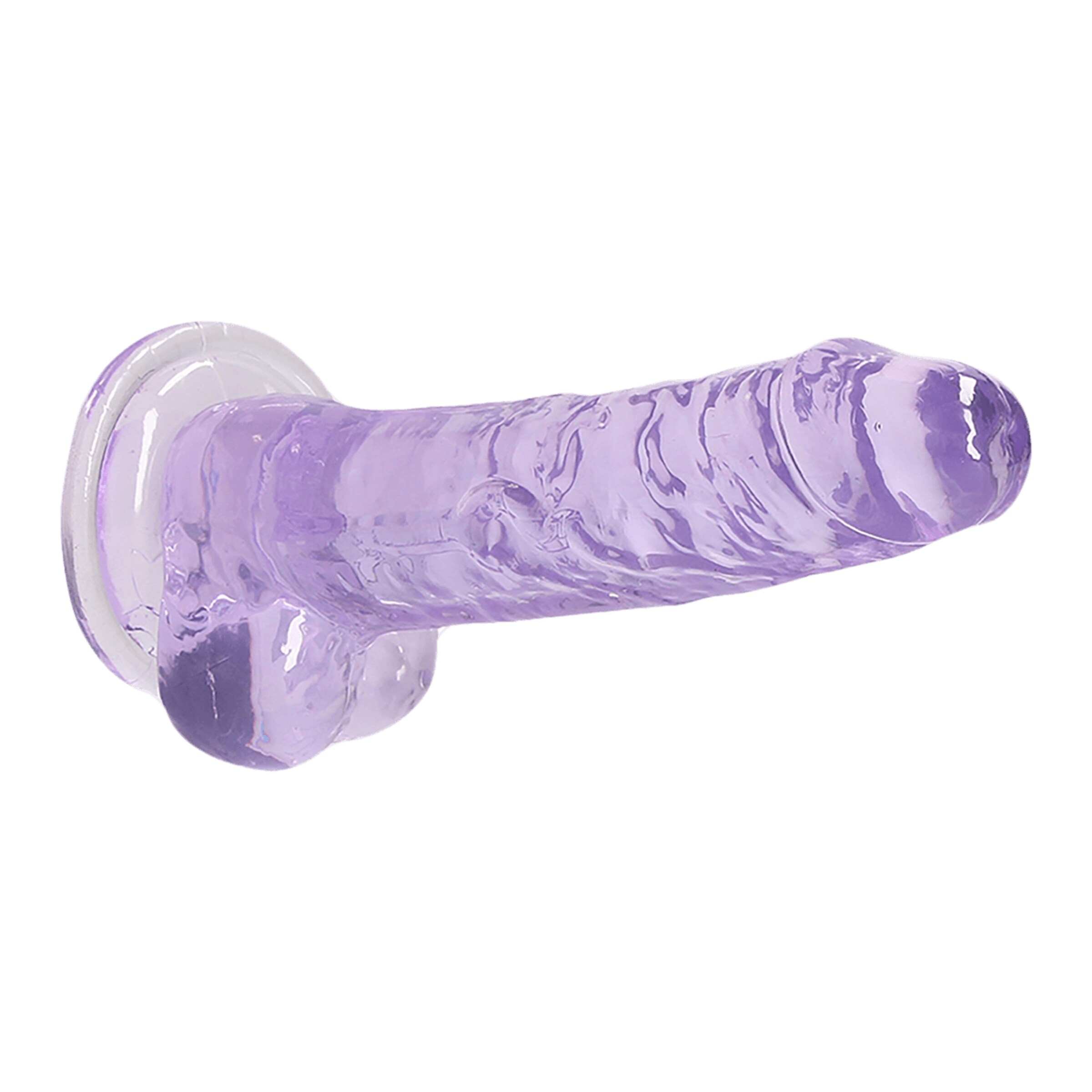 crystal-clear---dildo-with-balls-19-cm-Paars-3