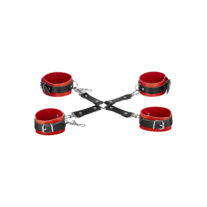 ensemble-bdsm-polyvalent-11-pièces-Noir-Rouge-4