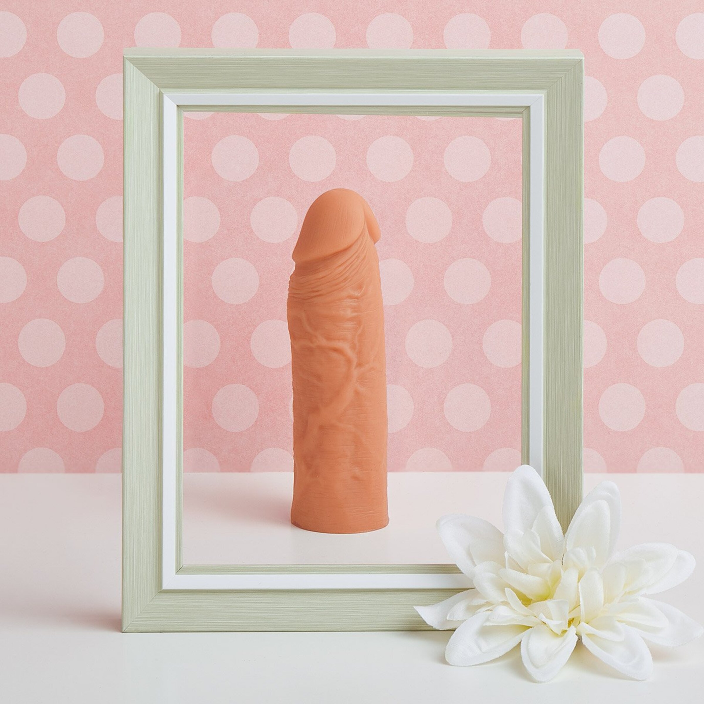 geaderte-penishülle-aus-silikon-15-cm-Natur-hell-2