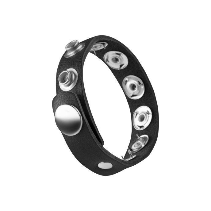 sangle-pénienne-avec-rivets-Argent-Noir-1