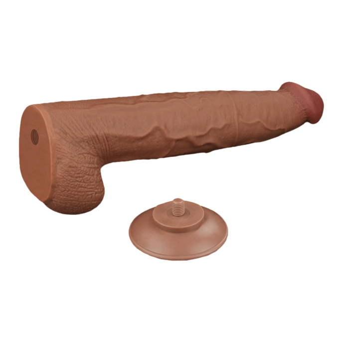 sliding-skin-dildo-34-cm-Brun naturel moyen-6