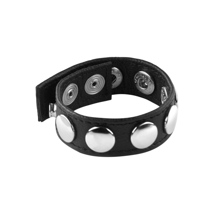 penisriem-met-knopen-Zilver-Zwart-3