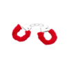 metall-handschellen-mit-plüsch-Rot-Silber-4