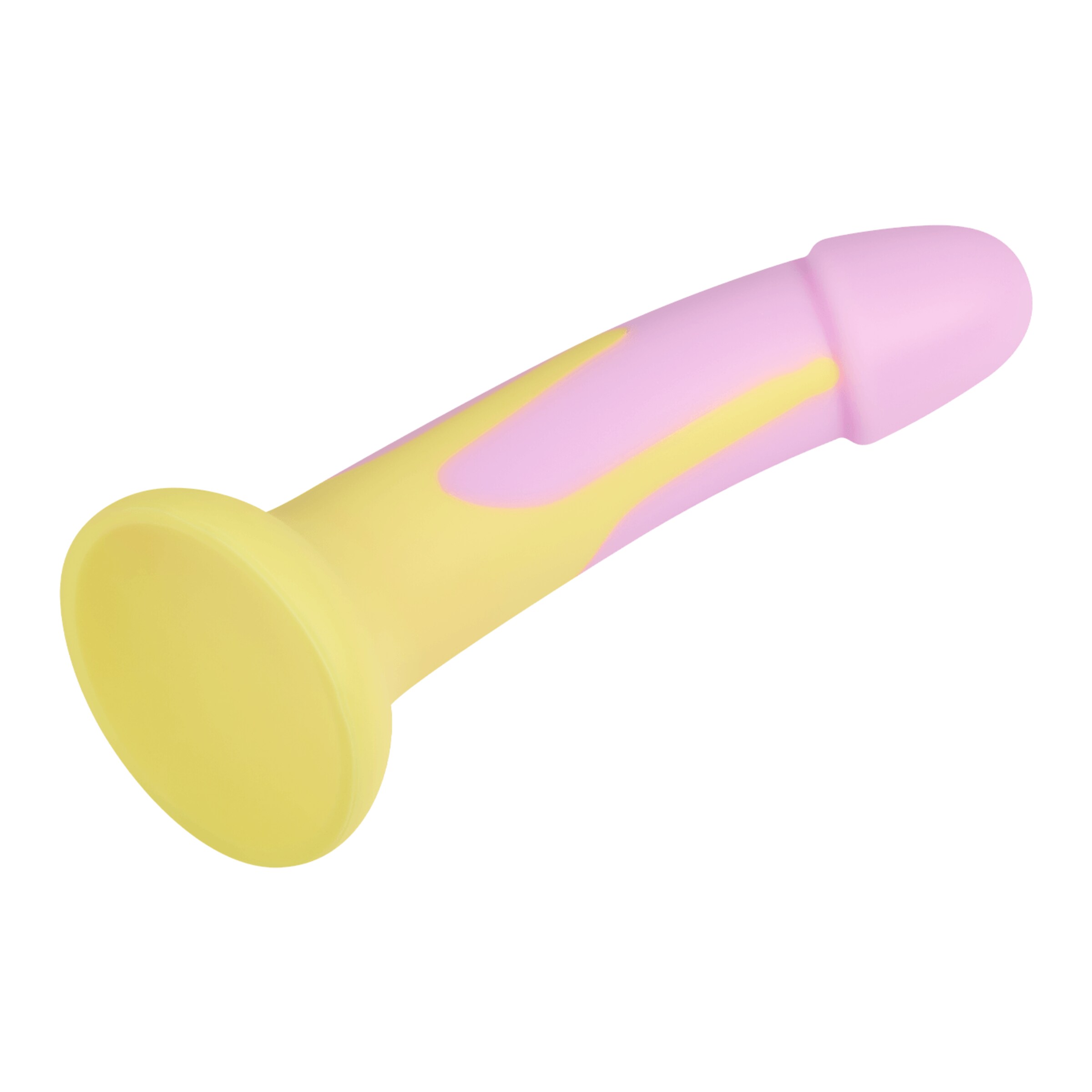 g-punkt-dildo-mit-saugfuß-18-cm-Gelb-Rosa-5