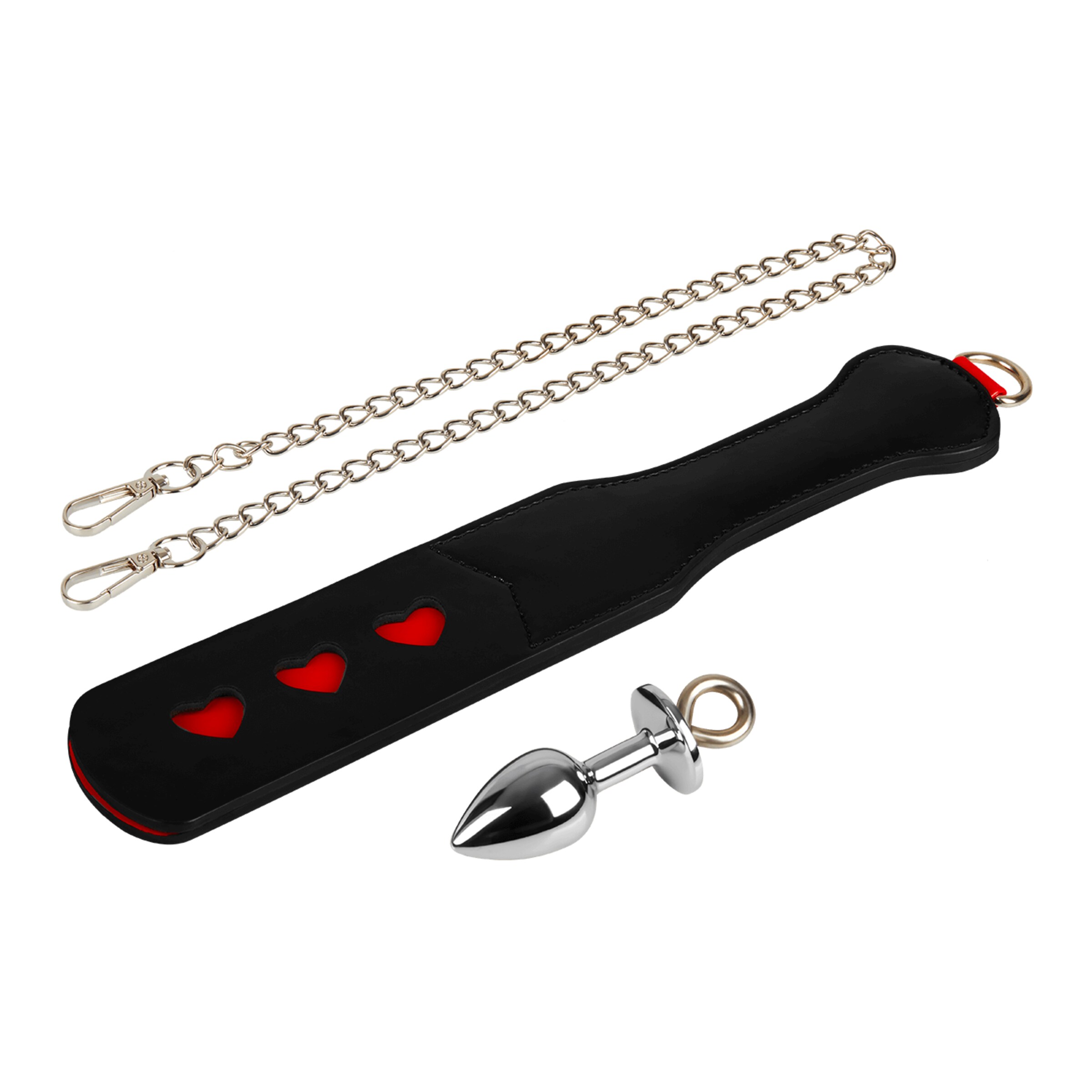 paddle-avec-plug-anal-amovible-Argent-Noir-4
