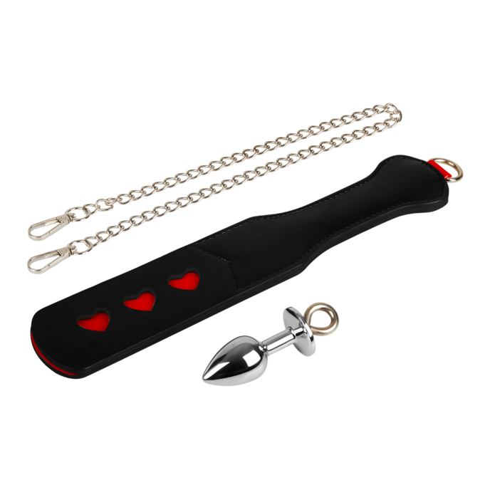 paddle-avec-plug-anal-amovible-Argent-Noir-4