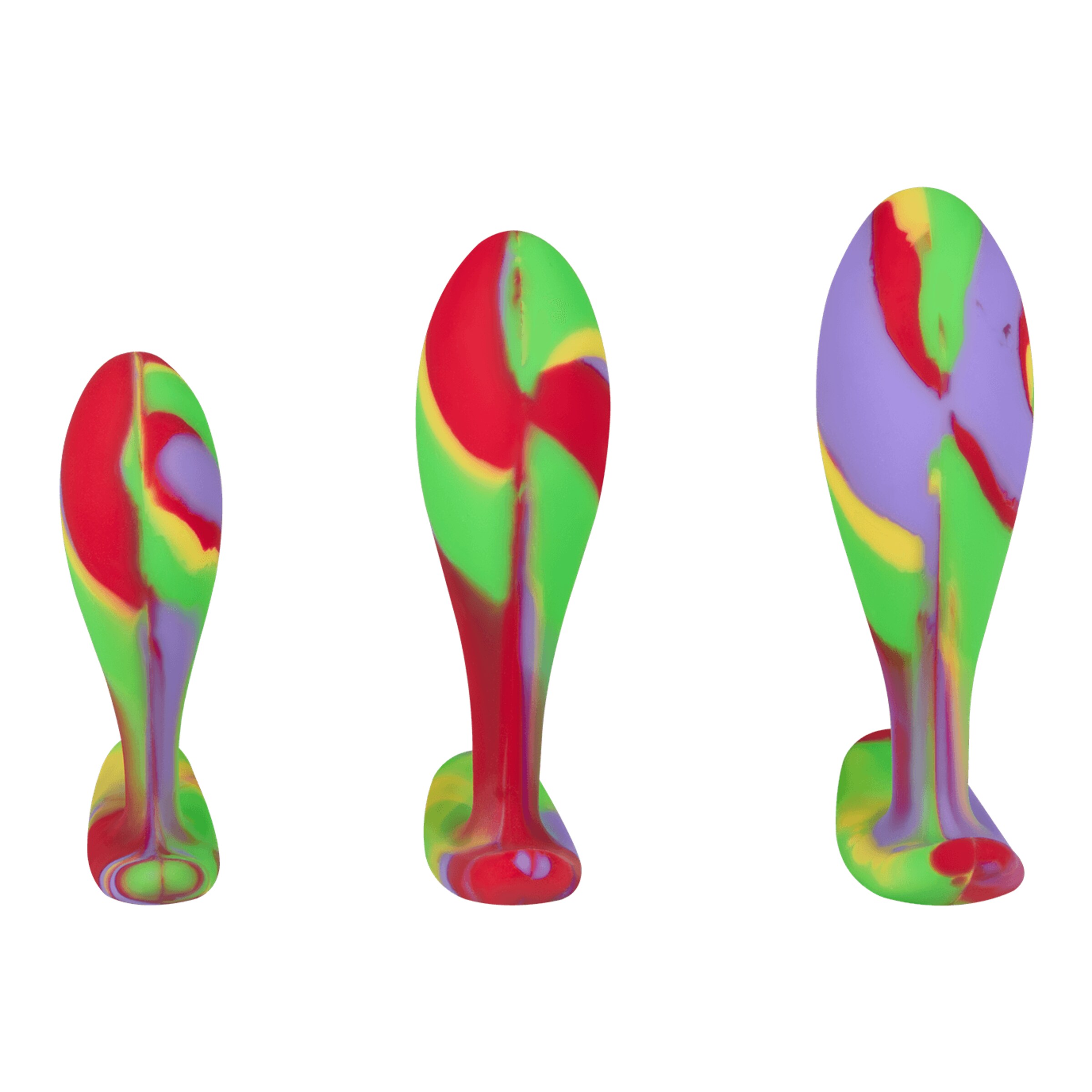 ensemble-coloré-de-plugs-anaux-en-silicone-3-pièces-Multicolore-3