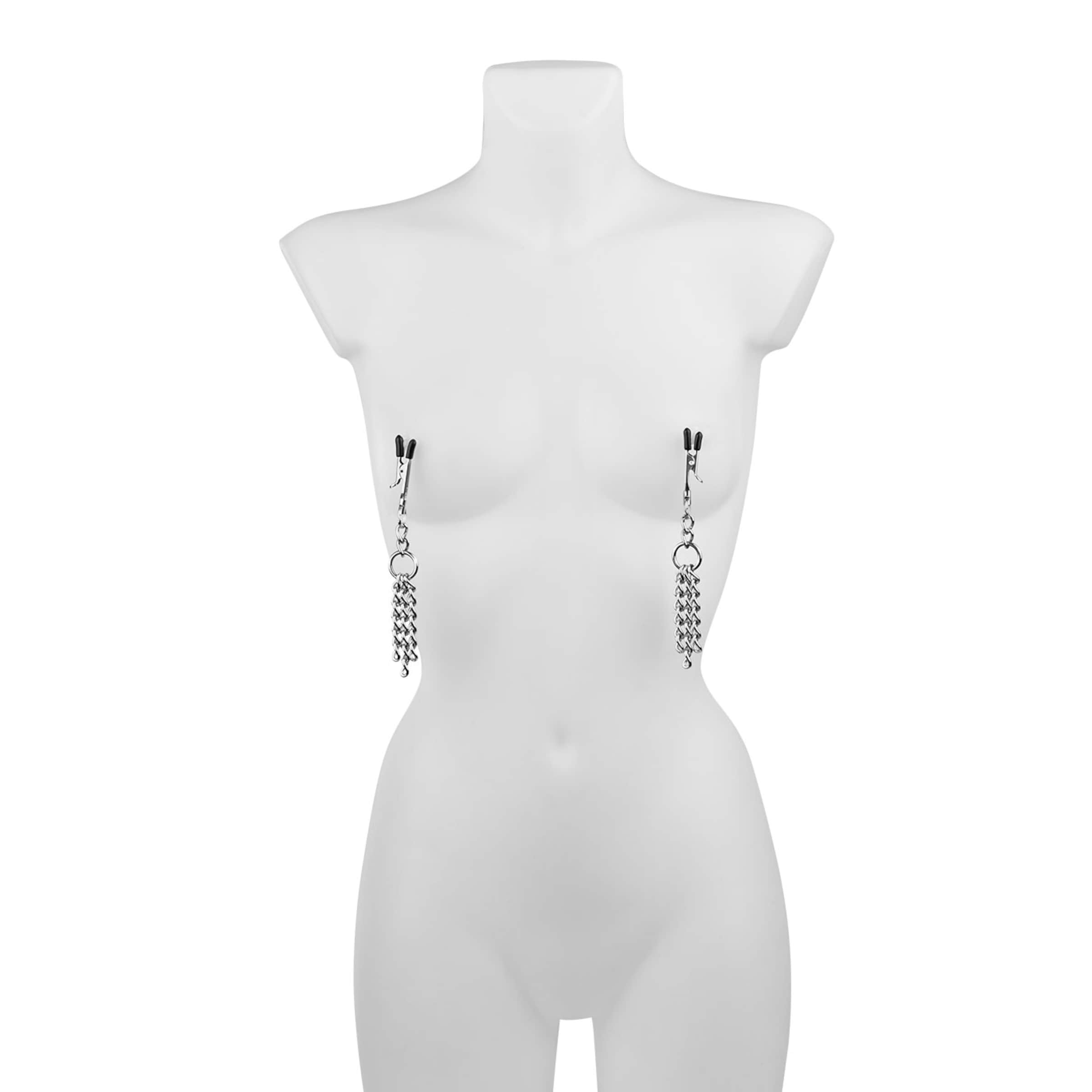 klemmen-met-kettingen-Zilver-Zwart-2