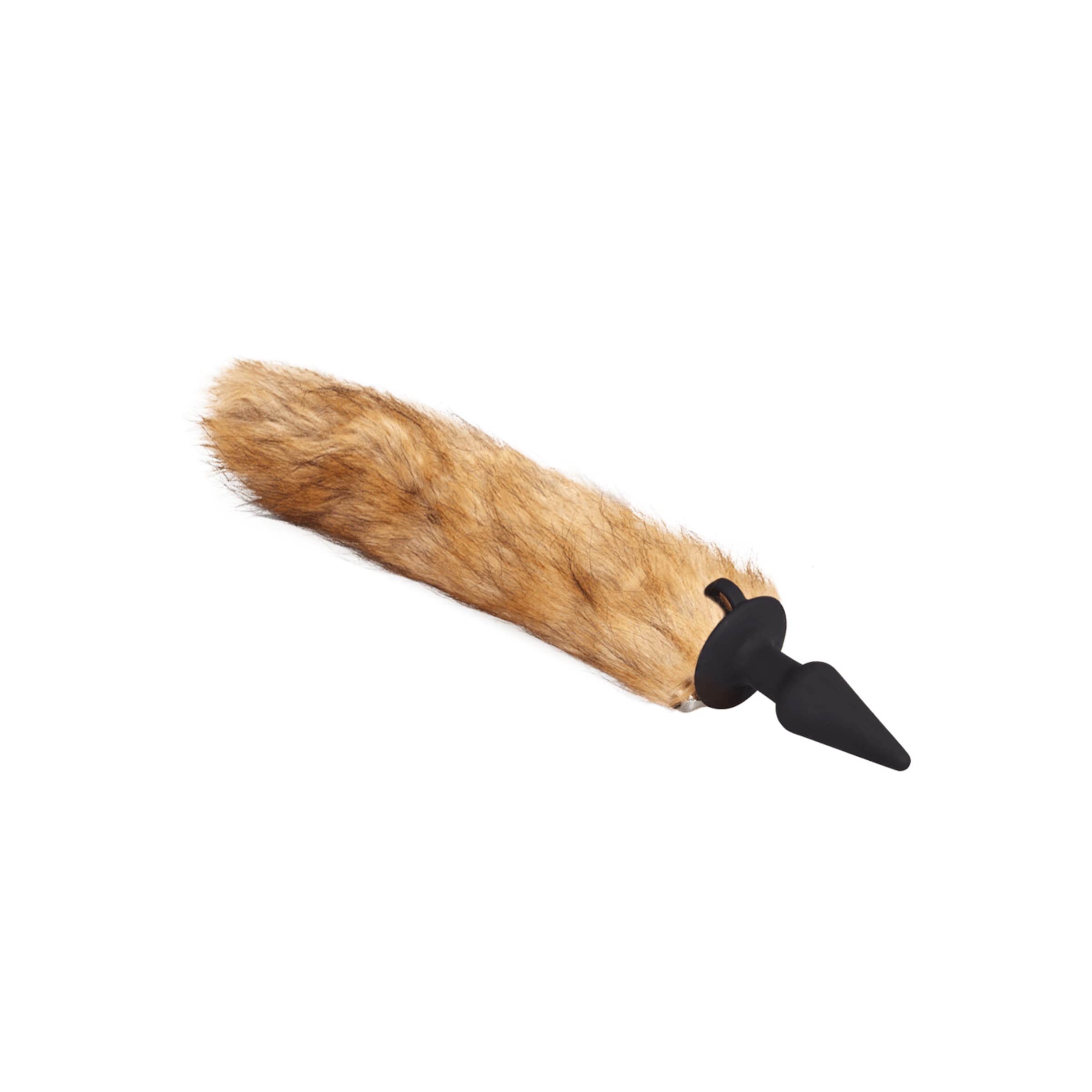 vibromasseur-anal-avec-queue-de-renard-10-cm-Clair brun-Noir-2