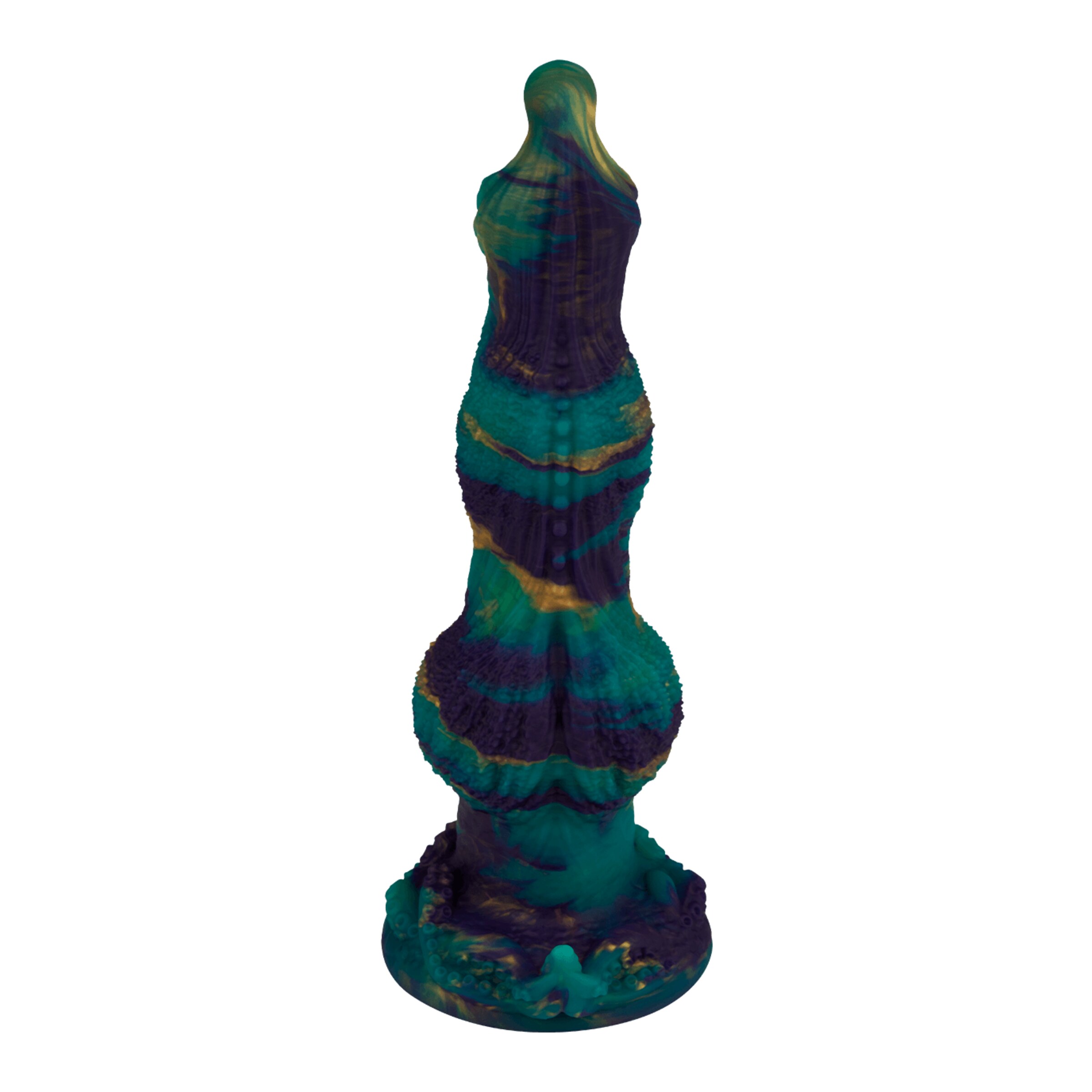 monsterdildo-met-wilde-tentakelstructuur-25-cm-Donkerblauw-Goud-Turkoois-3