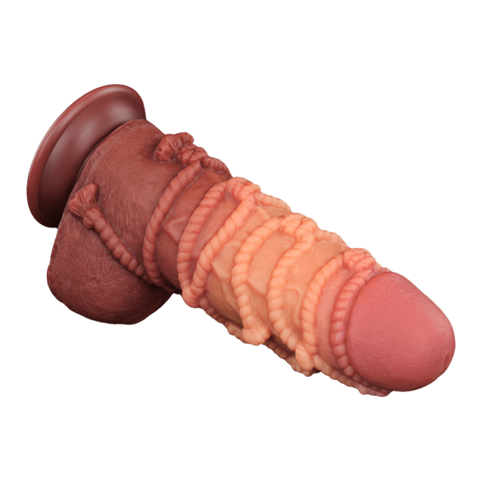 double-layered-nature-cock-24-cm-Brun naturel clair-Brun naturel foncé-4