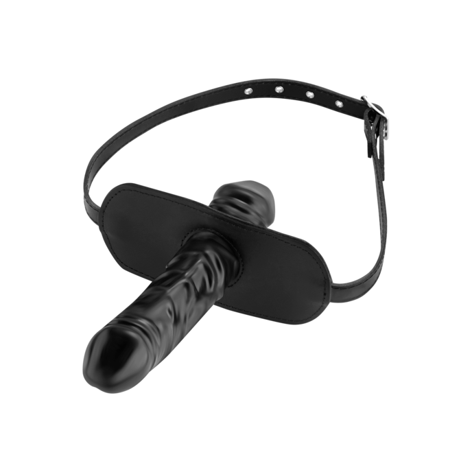 gag-met-dubbele-dildo-Schwarz-1