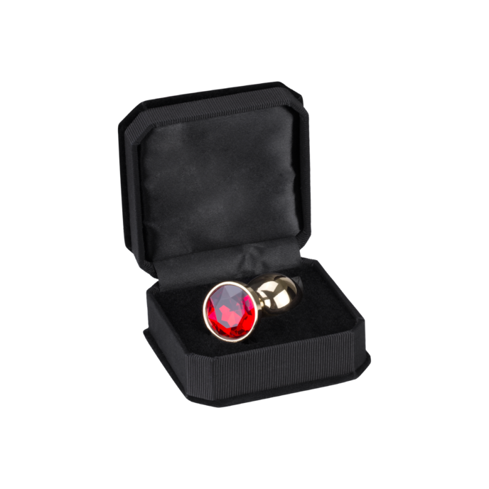 edelstalen-dildo-met-kristal-goud-7-5-cm-Bordeaux-Goud-3