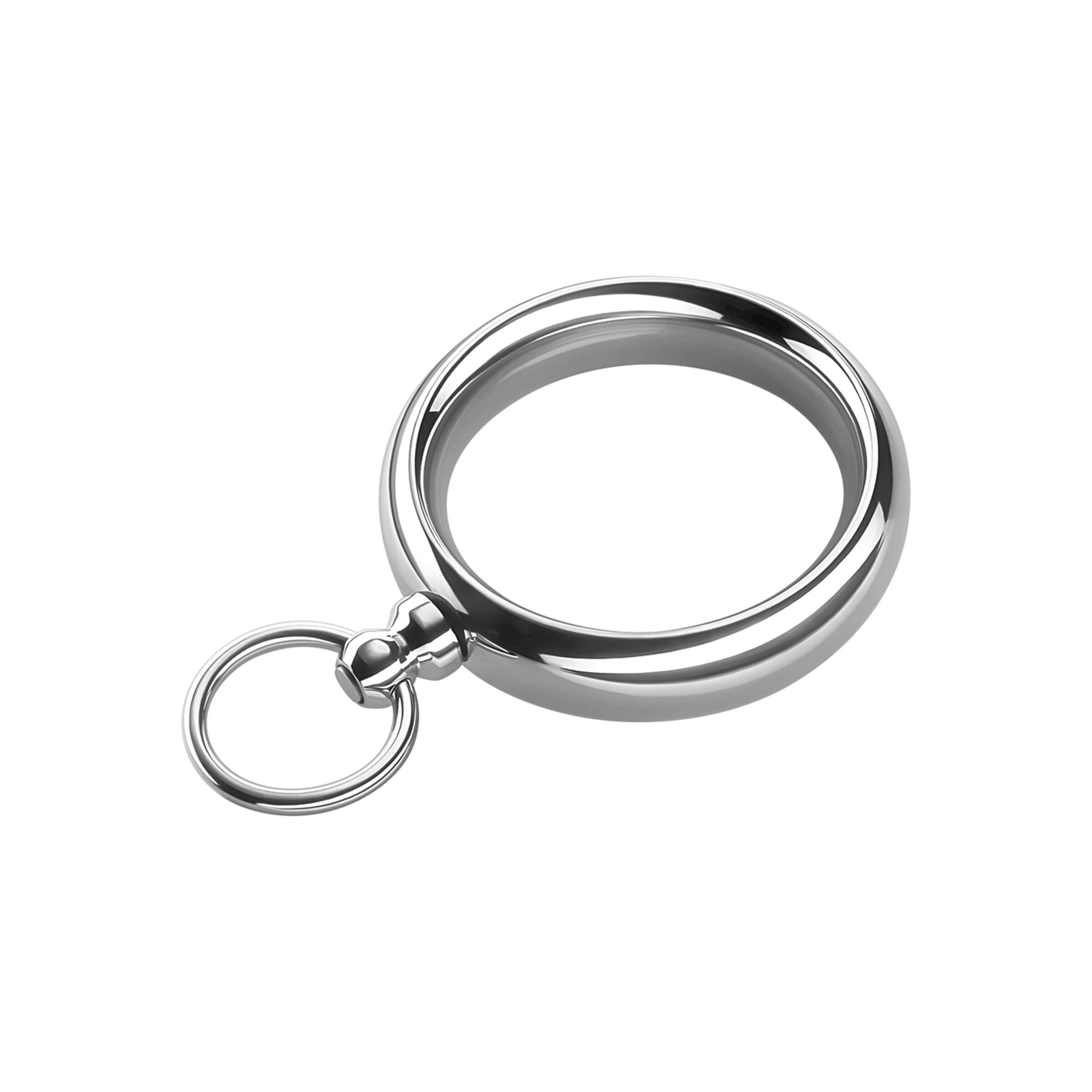 donut-ring-met-o-ring-4-5-cm-Zilver-5