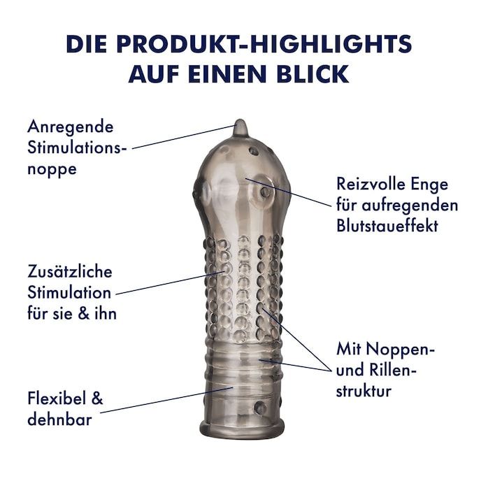 Genoppte Penishlle, 15 cm schwarz online kaufen Genoppte Penishlle, 15 cm schwarz online kaufen