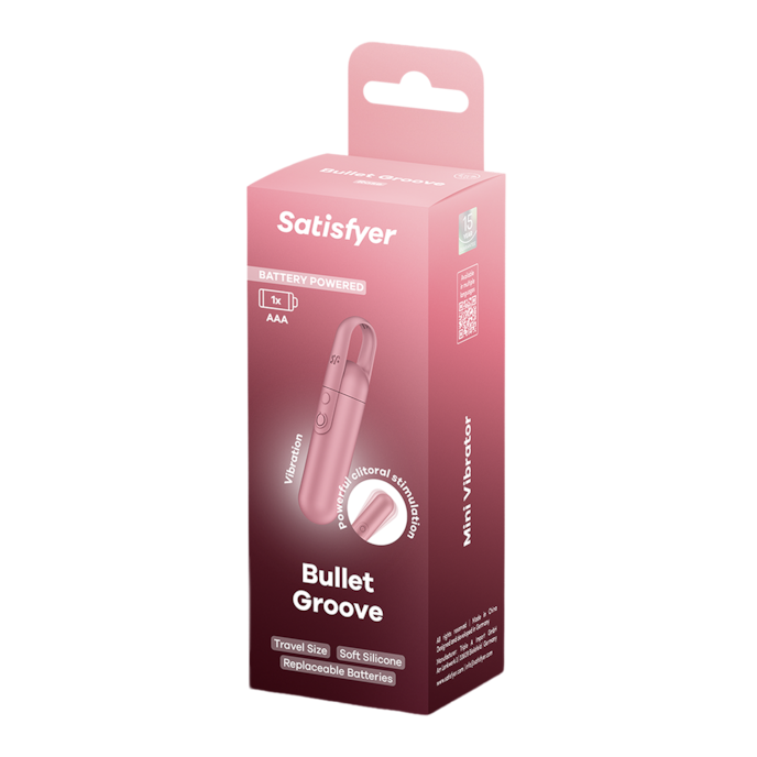 Minivibrator Satisfyer 'Bullet Groove' - Batteriebetrieben, 10 cm rosa Minivibrator Satisfyer 'Bullet Groove' - Batteriebetrieben, 10 cm rosa