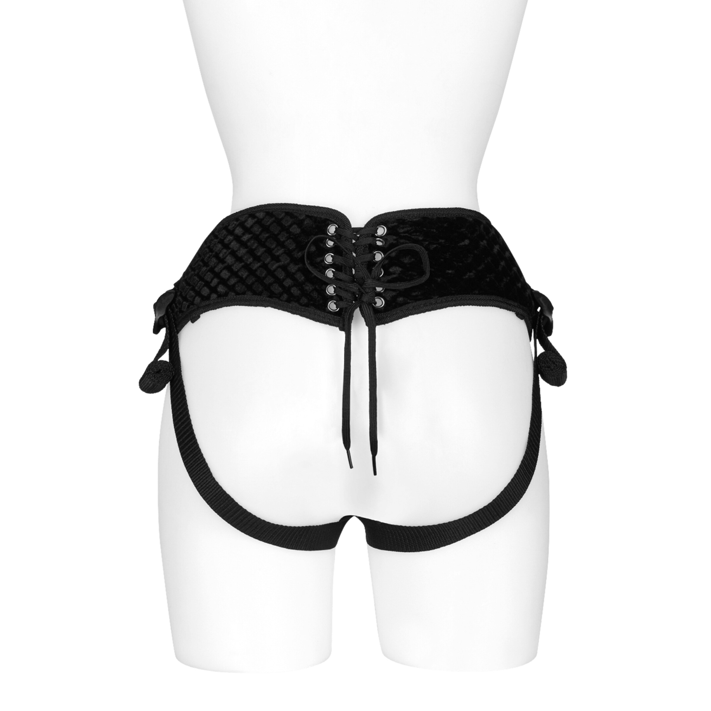 diamond-velvet-strap-on-corset-Schwarz-3