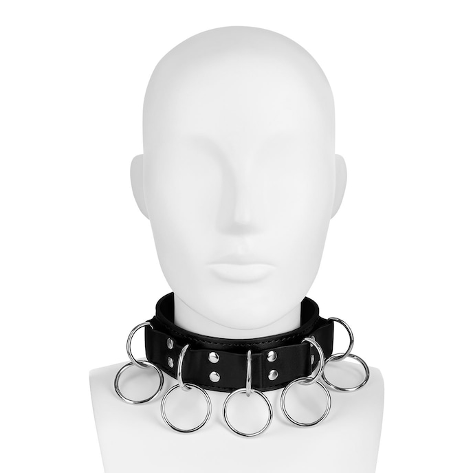 halsband-mit-ring-details-Schwarz-4
