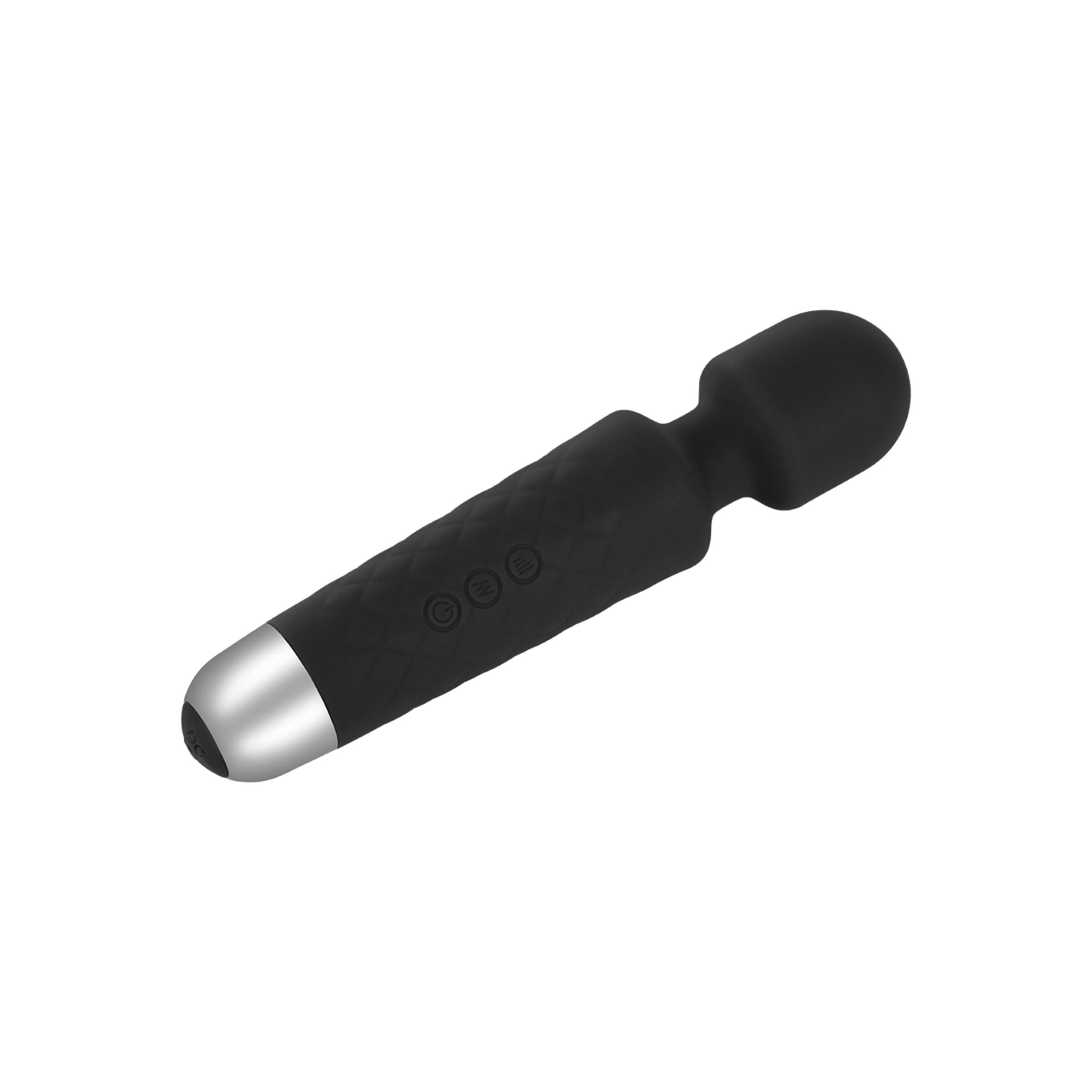 masseur-recharge-hy]able-en-silicone-20-cm-Argent-Noir-4