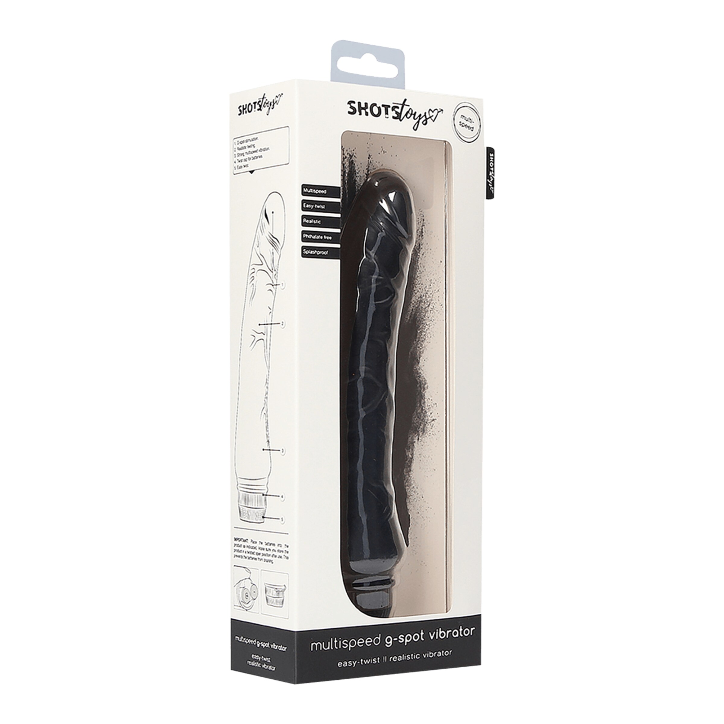 multispeed-g-spot-vibrator-23-5-cm-Zwart-4