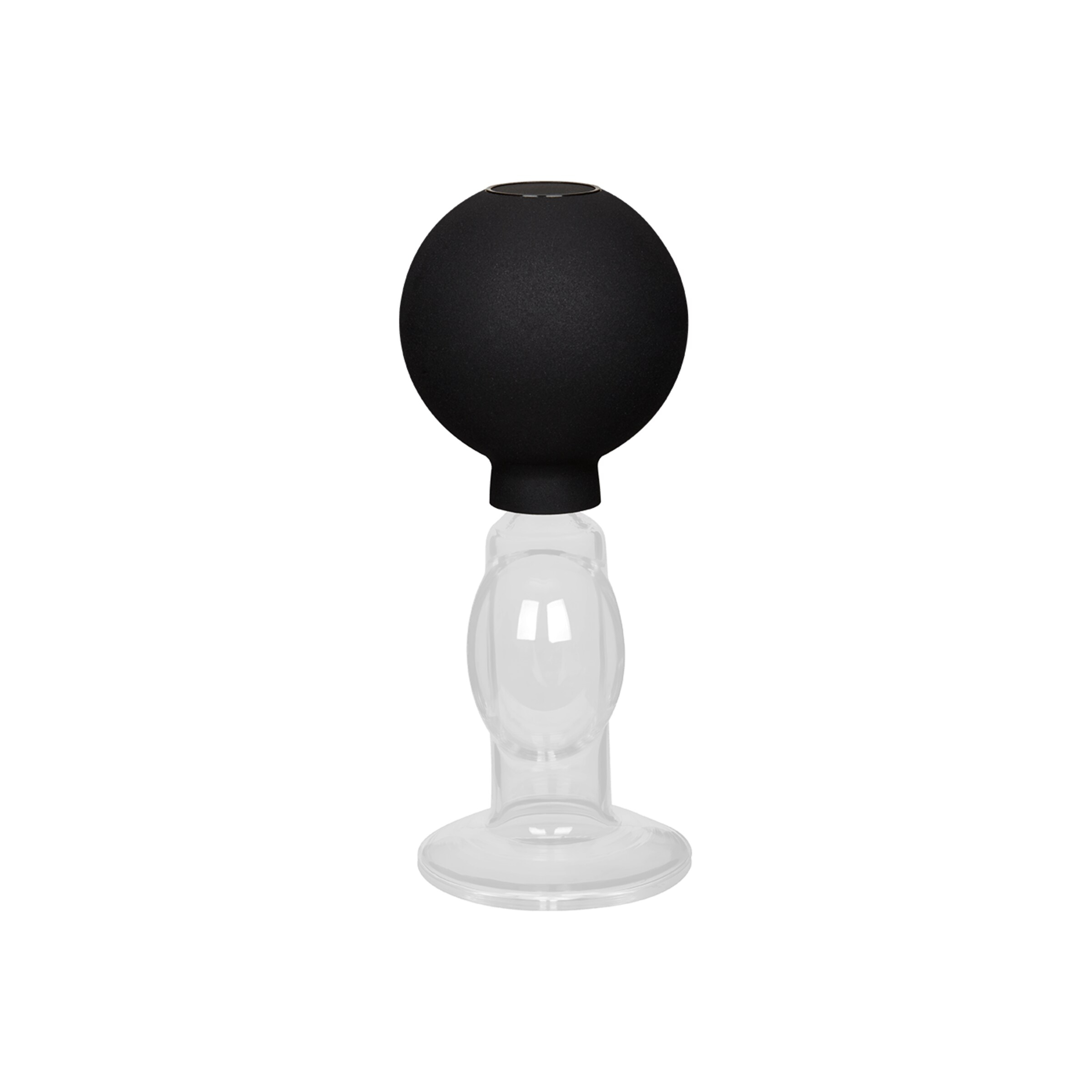 tire-lait-avec-pompe-en-forme-de-ballon-2-pièces-Noir-Transparent-2