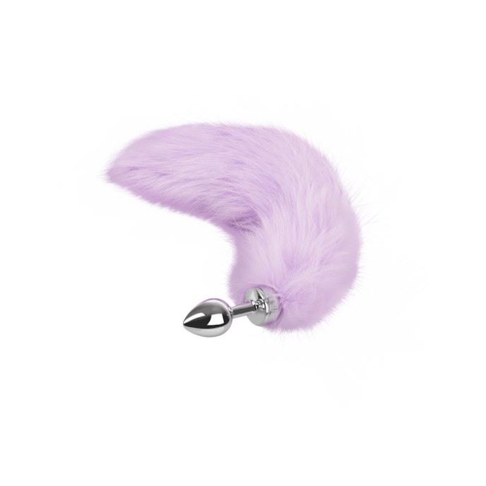 buttplug-small-with-tail-37-cm-Argent-Violet-1