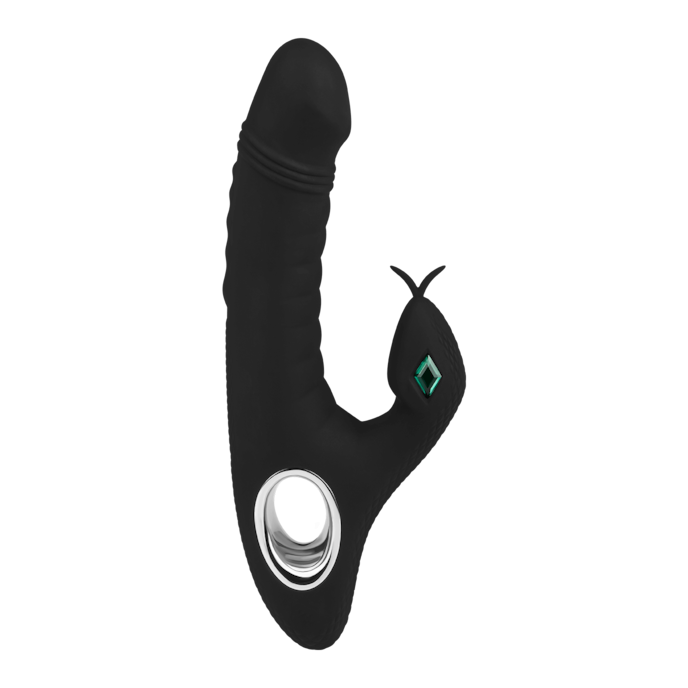 siliconen-rabbit-in-slangenlook-23-cm-Schwarz-2