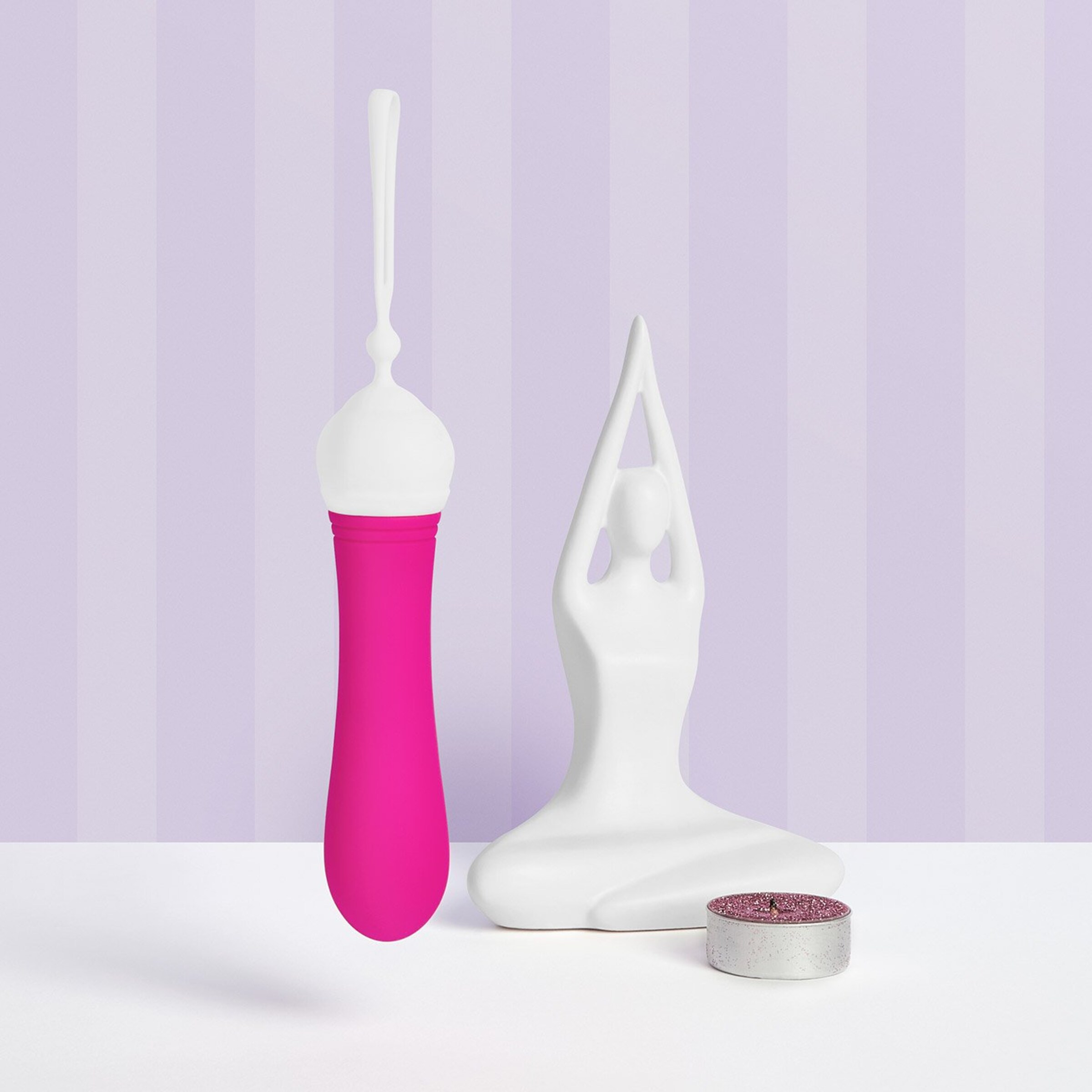 mini-vibromasseur-avec-sangle-13-5-cm-Blanc-Rose-2