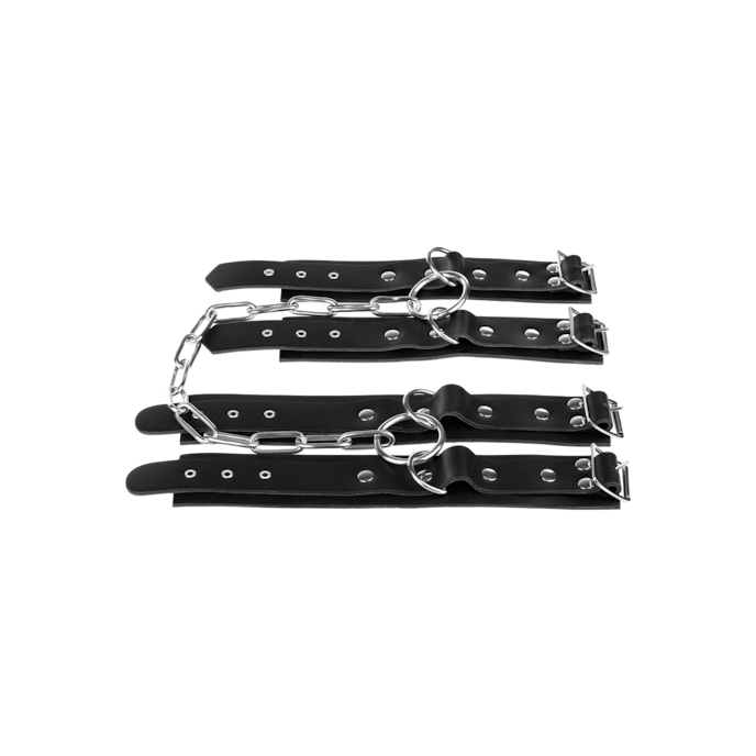 combinaison-dentraves-avec-chaîne-Argent-Noir-5