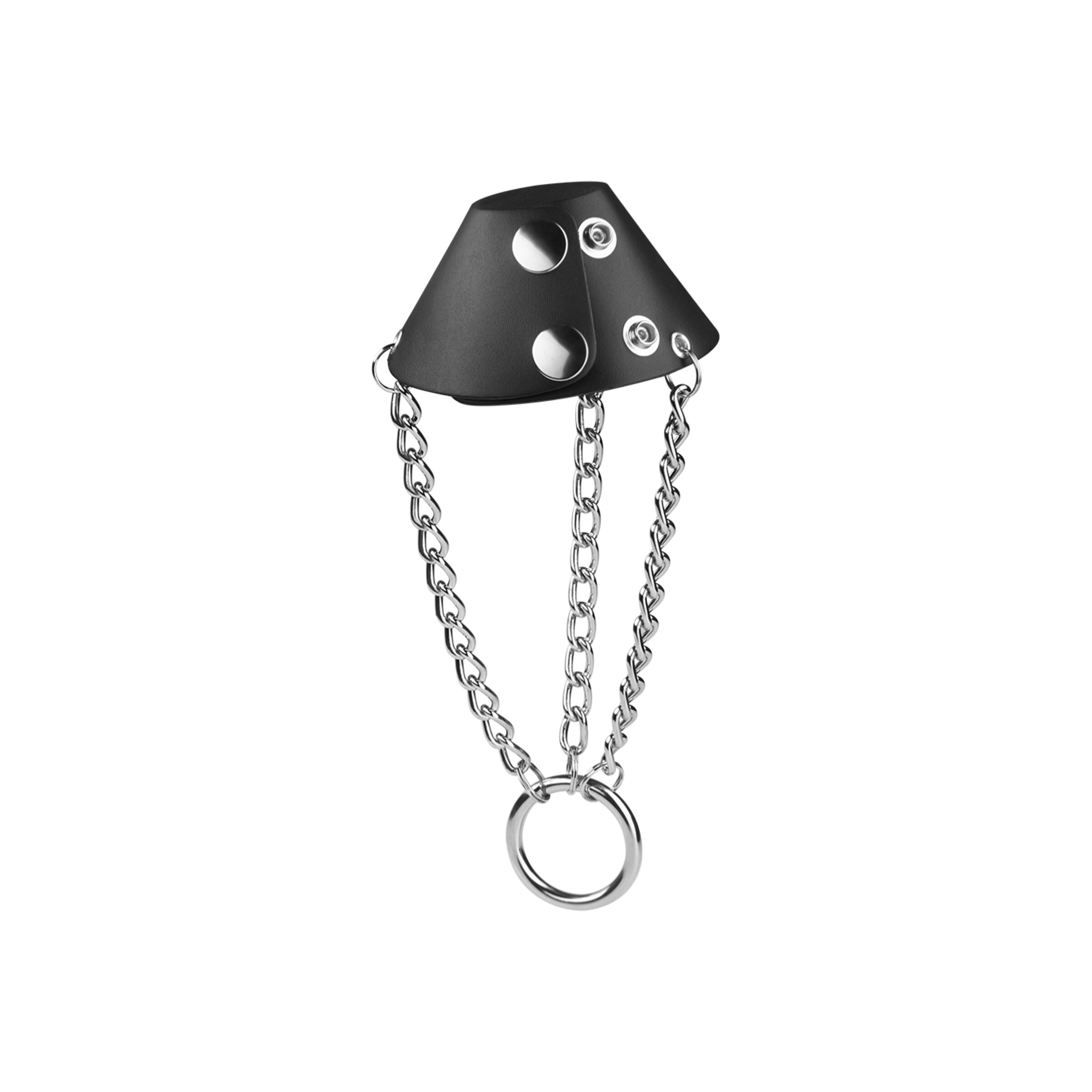 hodenfallschirm-mit-kette-und-ring-Schwarz-Silber-3