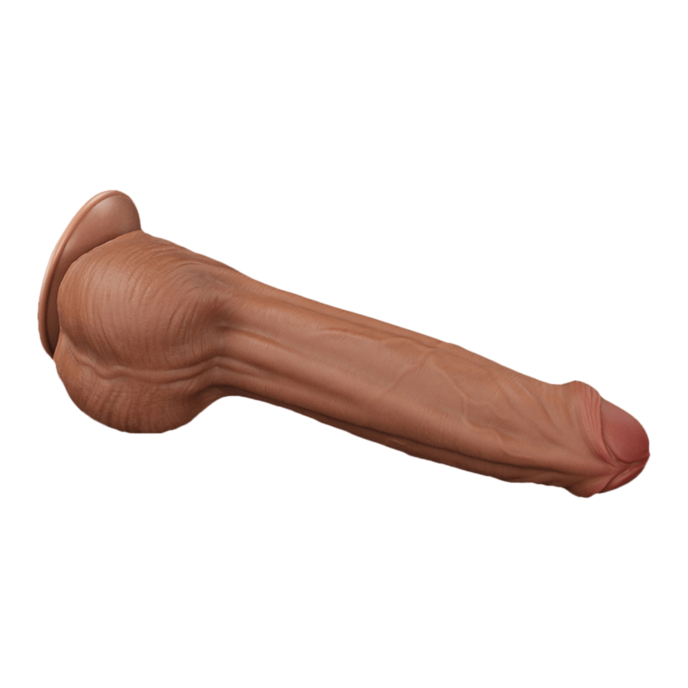 sliding-skin-dildo-29-cm-Brun naturel moyen-2