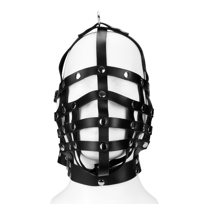 masque-lanière-en-cuir-avec-suspension-Noir-2
