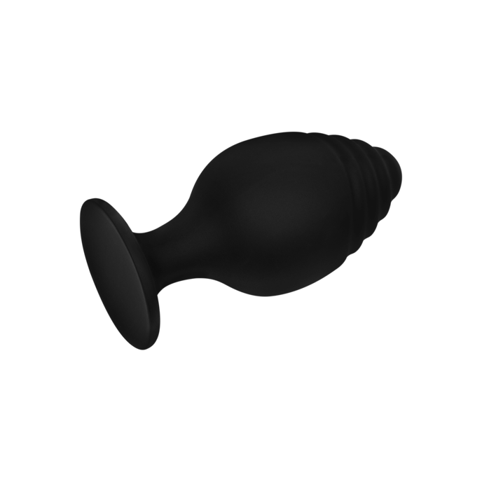 sinnlich-gerippter-analplug-l-8-9-cm-Schwarz-4