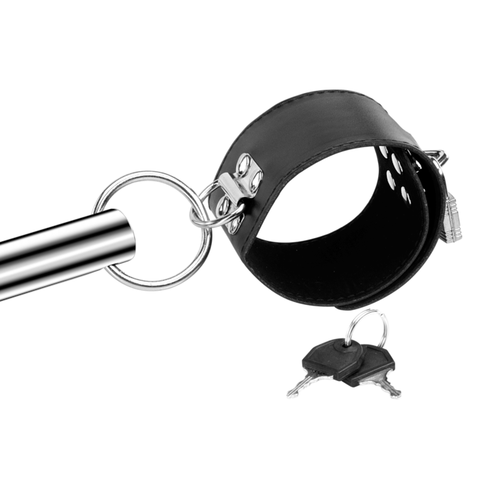 spreidstang-met-handboeien-Zilver-Zwart-2