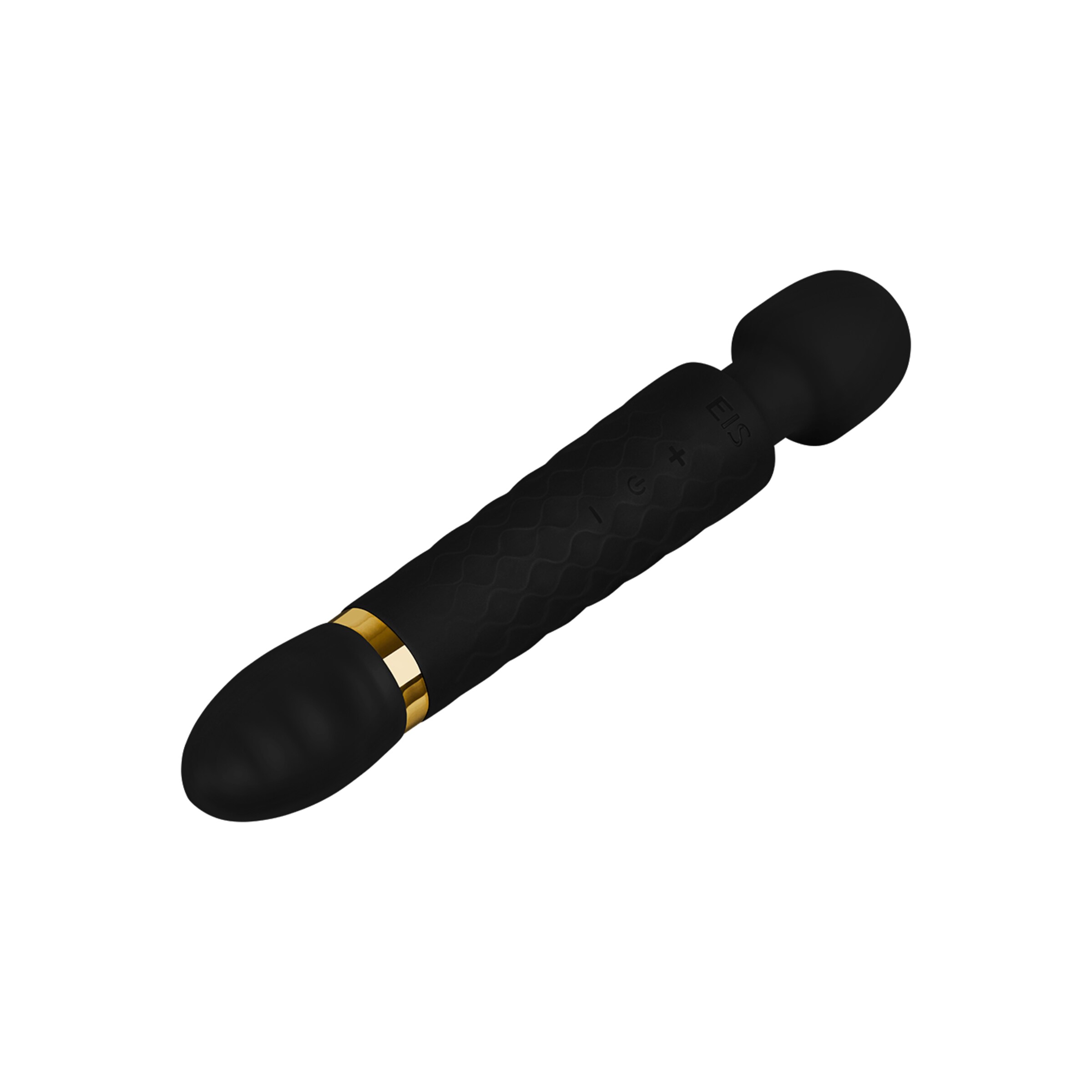masseur-réversible-en-silicone-25-cm-Noir-Or-6