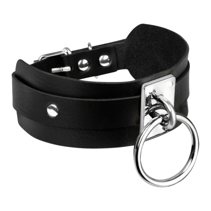 o-ring-collar-Schwarz-Silber-1