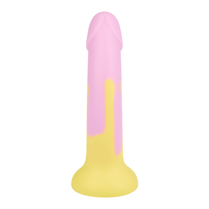 gode-point-g-avec-base-à-ventouse-18-cm-Jaune-Rose-4