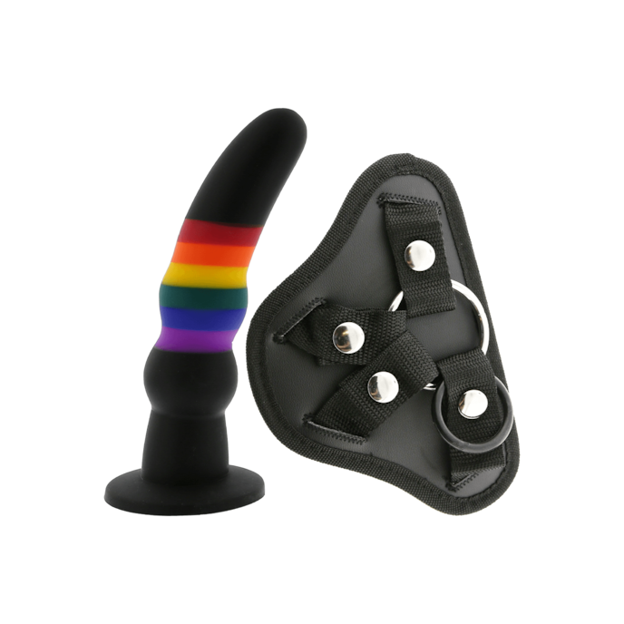 strap-on-solid-dildo-18-cm-Multicolore-Noir-1