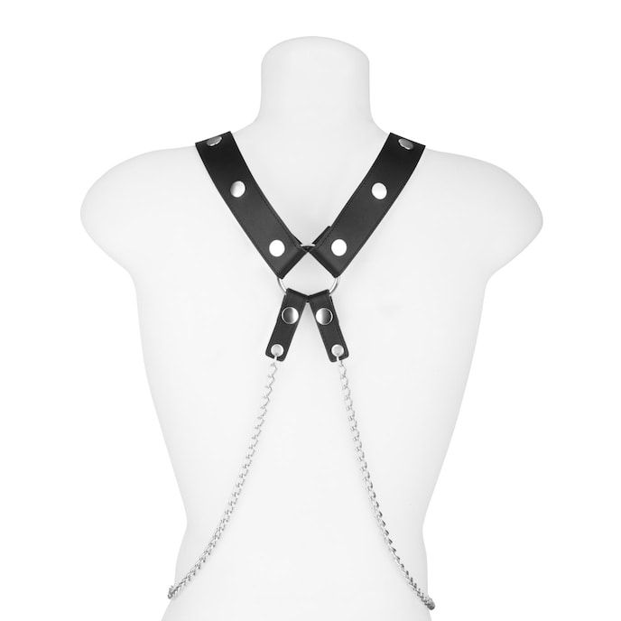 bodyharness-avec-chaînes-en-métal-Argent-Noir-3