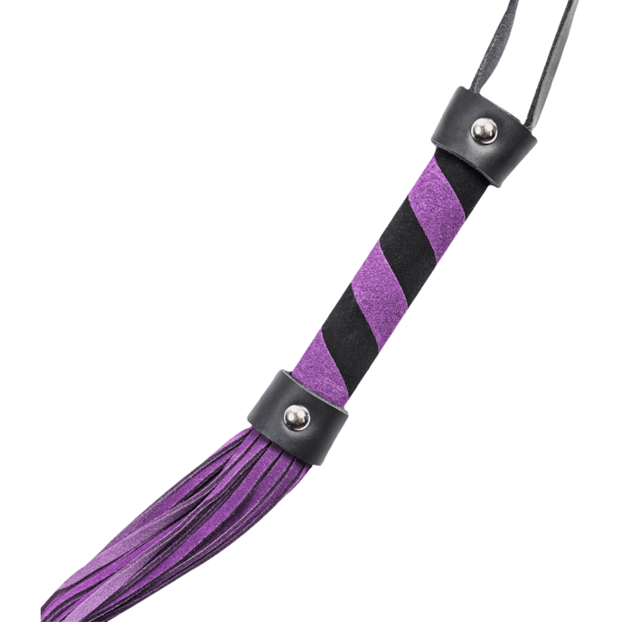 korte-suède-zweep-Lila-Schwarz-2