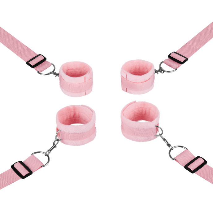ensemble-de-bondage-pour-lit-séduisant-3-pìèces-Rose-2