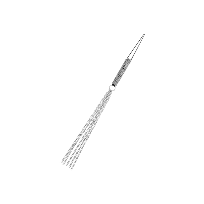 court-fouet-en-métal-Argent-Noir-1