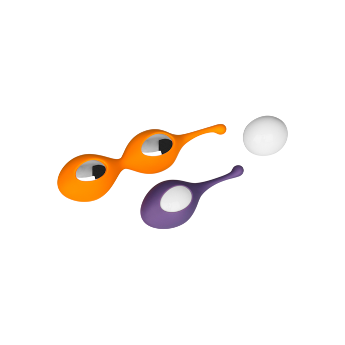 trainballs-beeze-luxury-6-pièces-3-8-cm-Argent-Orange néon-Violet-2